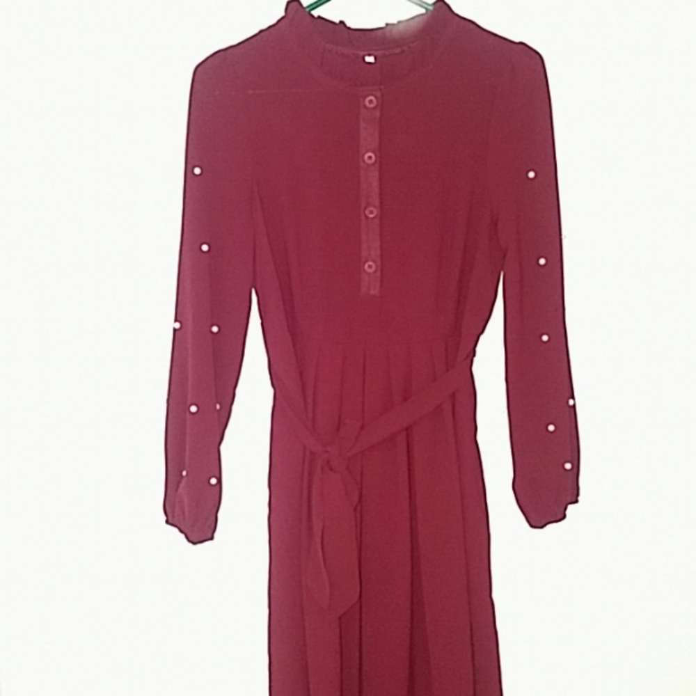 Modest maxi nursing dress